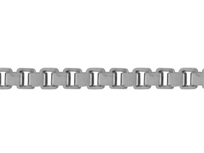 Catena A Maglia Veneziana Da 1,06 Mm, Oro Bianco 18kt. Ref. 00858 - Immagine Standard - 2