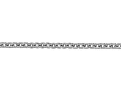 Catena Maglia Forzatina Rotonda 2,50 Mm, Oro Bianco 18kt Rodiato. Rif.00365 - Immagine Standard - 3