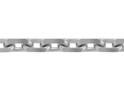 Catena Maglia Forat Diamantata Da 2,60 Mm, Oro Grigio 18 Carati Rodiato. Rif. 00480