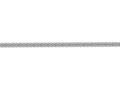 Catena Massiccio Inglese Maglia 3 Mm, Oro Bianco 18kt Pd 10. Rif. 00642a - Immagine Standard - 2