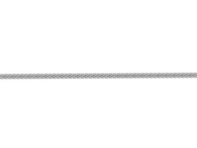 Catena A Maglie Inglesi Massicce 3 Mm, Oro Bianco 18 Ct Pd 10. Rif. 00642bis - Immagine Standard - 3