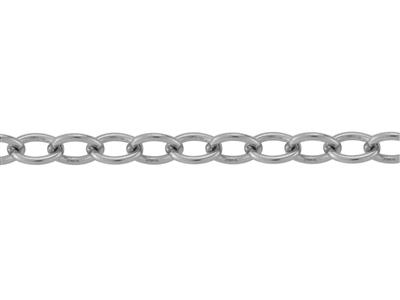 Chain 20027 Forcat Ovale 1,5mm Spe Or Gris 18k Pd 125