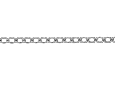 Catena Maglia Forzatina Ovale 3 Mm,orgris 18k Pd 6. Rif. 20028 - Immagine Standard - 2