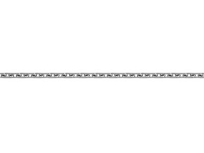 Catena A Maglia For\at Diamantata Da 1,95 Mm, Oro Bianco 18 Carati Rodiato. Rif. 00460hj - Immagine Standard - 3