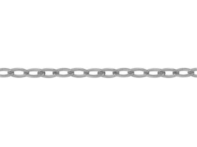Catena Rete Taglio A Diamante Specchio 0,90 Mm, Oro Bianco 18kt Pd 13.rif. 00881 - Immagine Standard - 3