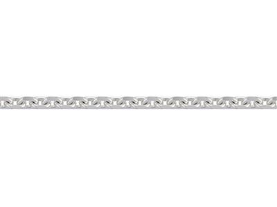 Catena Forcat Con Diamanti 1,20 Mm, Oro Bianco 18 Carati Pd 13. Ref. 00435 - Immagine Standard - 3