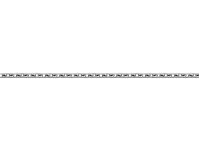 Catena A Maglie Forzat Taglio Diamante 1,95 Mm, Oro Bianco 18 Ct Pd 13. Rif. 00460hj - Immagine Standard - 3