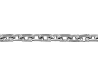 Catena A Maglie Diamond For\at Da 1,58 Mm, Oro Bianco 18 Carati Rodiato. Rif. 00450hj - Immagine Standard - 2