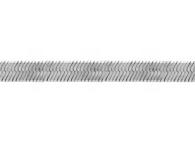 Catena Maglia Herringbone 7 Mm, Argento 925 Ref. 10081