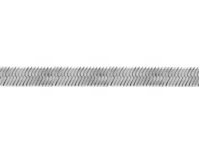 Catena Maglia Herringbone 7 Mm, Argento 925 Ref. 10081 - Immagine Standard - 2