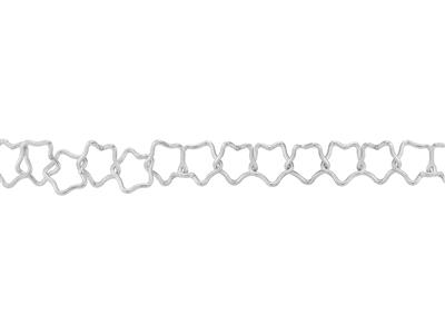 Catena Maglia Fantasia Stelle 8 Mm,argento 925 Ref. 10082