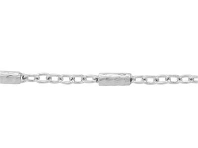 Catena A Maglie Alternate Forat 1,50 MM E Baton 1,75 Mm, Argento 925 Ref. 10122