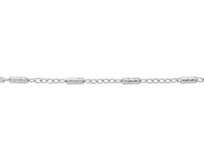 Catena A Maglie Alternate For\at 1,50 MM E Baton 1,75 Mm, Argento 925 Ref. 10122 - Immagine Standard - 3