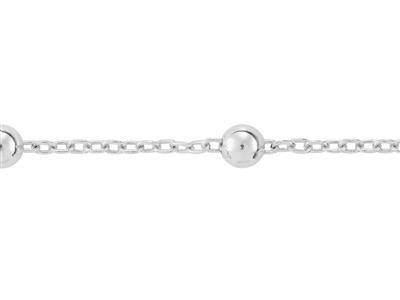 Catena Forat Da 1,40 MM Con Pallina Da 4 Mm, Argento 925 Ref. 10121