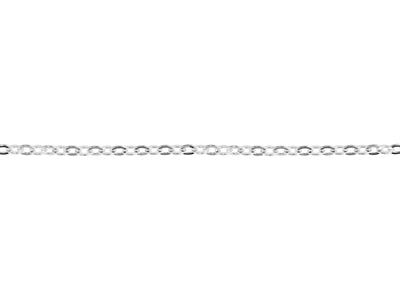 Catena A Maglie Piatte For\at 3,35 Mm, Argento 925 Rif. 10124 - Immagine Standard - 4