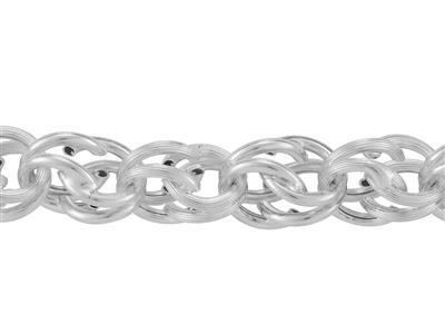 Catena A Maglie Fantasia Grosso Sciroppo 13,01 X 9,20 Mm, Argento 925 Ref. 10127 - Immagine Standard - 2