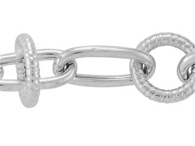 Catena A Maglie Fantasia, Argento 925 Ref. 10128