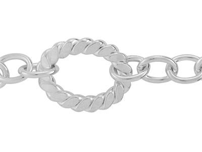 Catena Maglia Fantasia 6,40 Mm, Argento 925 Ref. 10129