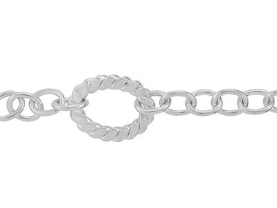 Catena Maglia Fantasia 6,40 Mm, Argento 925 Ref. 10129 - Immagine Standard - 2
