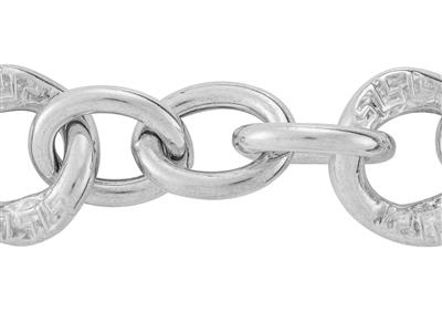 Catena Maglia Fantasia 9 Mm, Argento 925 Ref. 10131