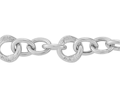 Catena Maglia Fantasia 9 Mm, Argento 925 Ref. 10131 - Immagine Standard - 2