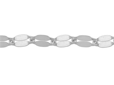 Catena A Maglie Fantasia 6,20 X 3,35 Mm, Argento 925 Rif. 10132