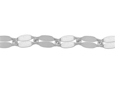 Catena Maglia Fantasia 10,20 X 6,15mm, Argento 925 Sterling Ref. 1013 7