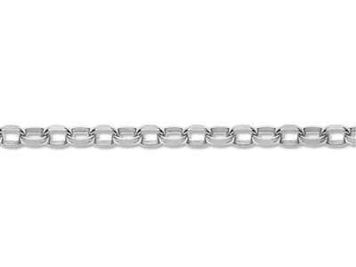 Catena A Maglie Jaseron Diamantata 3,20 Mm, Argento 925 Ref. 10202