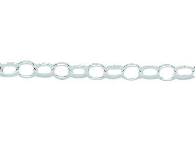 Catena Maglia Jaseron Ovale 9,2 X 6,5 Mm, Argento 925 Rif. 10037