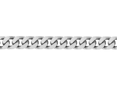 Catena A Maglie Gourmette Diamantata 4 Lati 12 Mm, Argento 925 Ref. 0388112