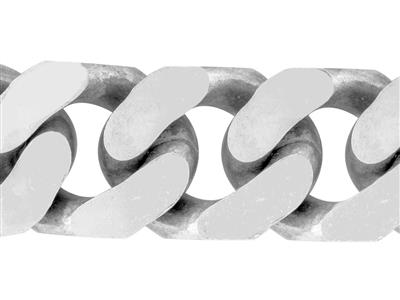 Catena A Maglie Gourmette Diamantata 4 Lati 12 Mm, Argento 925 Ref. 03881/12 - Immagine Standard - 4