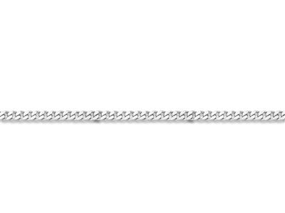 Catena Maglia Gourmette Piatta Limata 4 Lati 6 Mm, Argento Sterling Ref. Bnlsl4
