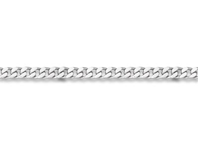 Catena A Maglia Gourmette Piatta, Limata Su 4 Facce, 10 Mm, Argento 925 Ref. Bnl Sl4 - Immagine Standard - 2
