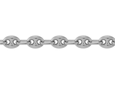 Catena Massiccia A Maglie Grano Di Caff 6 Mm, Argento 925 Ref. 10057