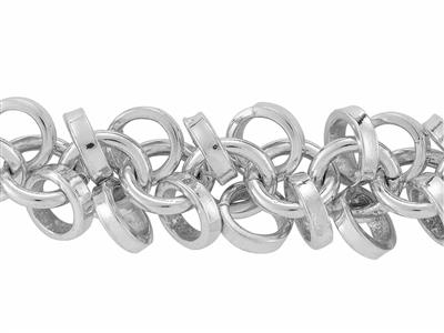 Catena Fantasia Multi-anello Maglia5 Mm, Argento 925 Ref. 10062
