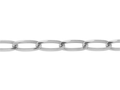 Catena A Maglia A Forma Di Cavallo 7,70 MM A 6 Facce, Argento 925 Ref.10074 - Immagine Standard - 2
