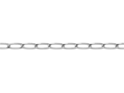 Catena A Maglia A Forma Di Cavallo 7,70 MM A 6 Facce, Argento 925 Ref.10074 - Immagine Standard - 3