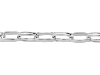 Catena A Maglia Rettangolo Bombato 5,9 Mm, Argento 925 Ref. 10068 - Immagine Standard - 1