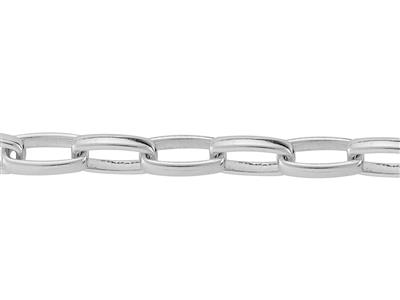 Catena A Maglia Rettangolo Bombato 5,9 Mm, Argento 925 Ref. 10068 - Immagine Standard - 2