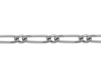 Catena Figaro A Maglie Alternate 1/1, 4 Facce, 9,80 Mm, Argento Sterling Ref.10077 - Immagine Standard - 2