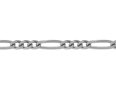 Catena Figaro A Maglie Alternate 1/3,4 Facce, 5,60 Mm, Argento 925 Ref.10078 - Immagine Standard - 2