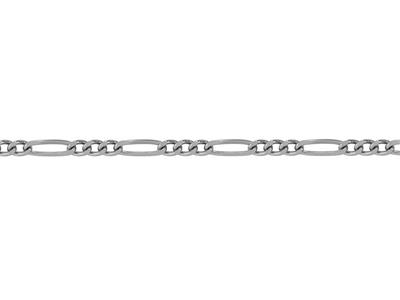 Catena Figaro A Maglie Alternate 1/3,4 Facce, 5,60 Mm, Argento 925 Ref.10078 - Immagine Standard - 3