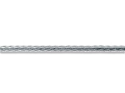 Catena A Serpente Ovale Piatta 4,20 Mm, Argento 925. Articolo N. 10069 - Immagine Standard - 2