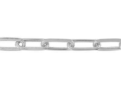 Catena A Maglie Rettangolari Limata5 Mm, Argento 925 Ref. 10072 - Immagine Standard - 1