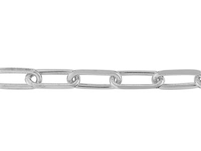 Catena A Maglie Rettangolari Limata5 Mm, Argento 925 Ref. 10072 - Immagine Standard - 2