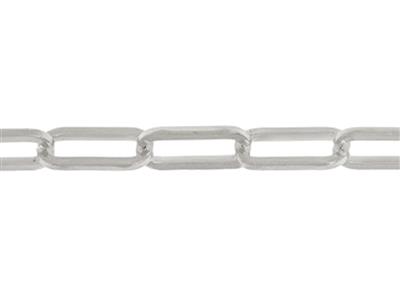 Catena A Maglia Rettangolare 4,20 Mm, Oro Grigio 18k. Rif. 00862bis