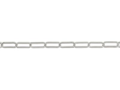 Catena A Maglia Rettangolare 4,20 Mm, Oro Grigio 18k. Rif. 00862bis - Immagine Standard - 2