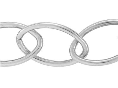 Catena Maglia Navette 11 Mm, Argento 925. Rif. 10066
