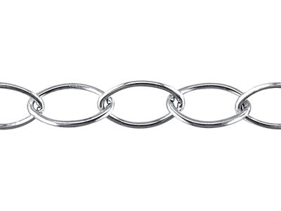 Catena Maglia Navette 11 Mm, Argento 925. Rif. 10066 - Immagine Standard - 3