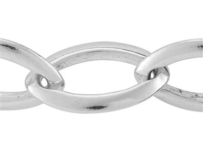 Catena Maglia Navette 9,40 Mm, Argento 925 Ref. 10065